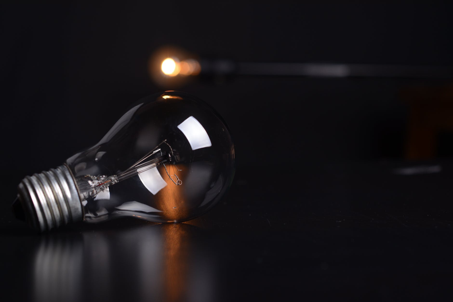 action blur bulb dark