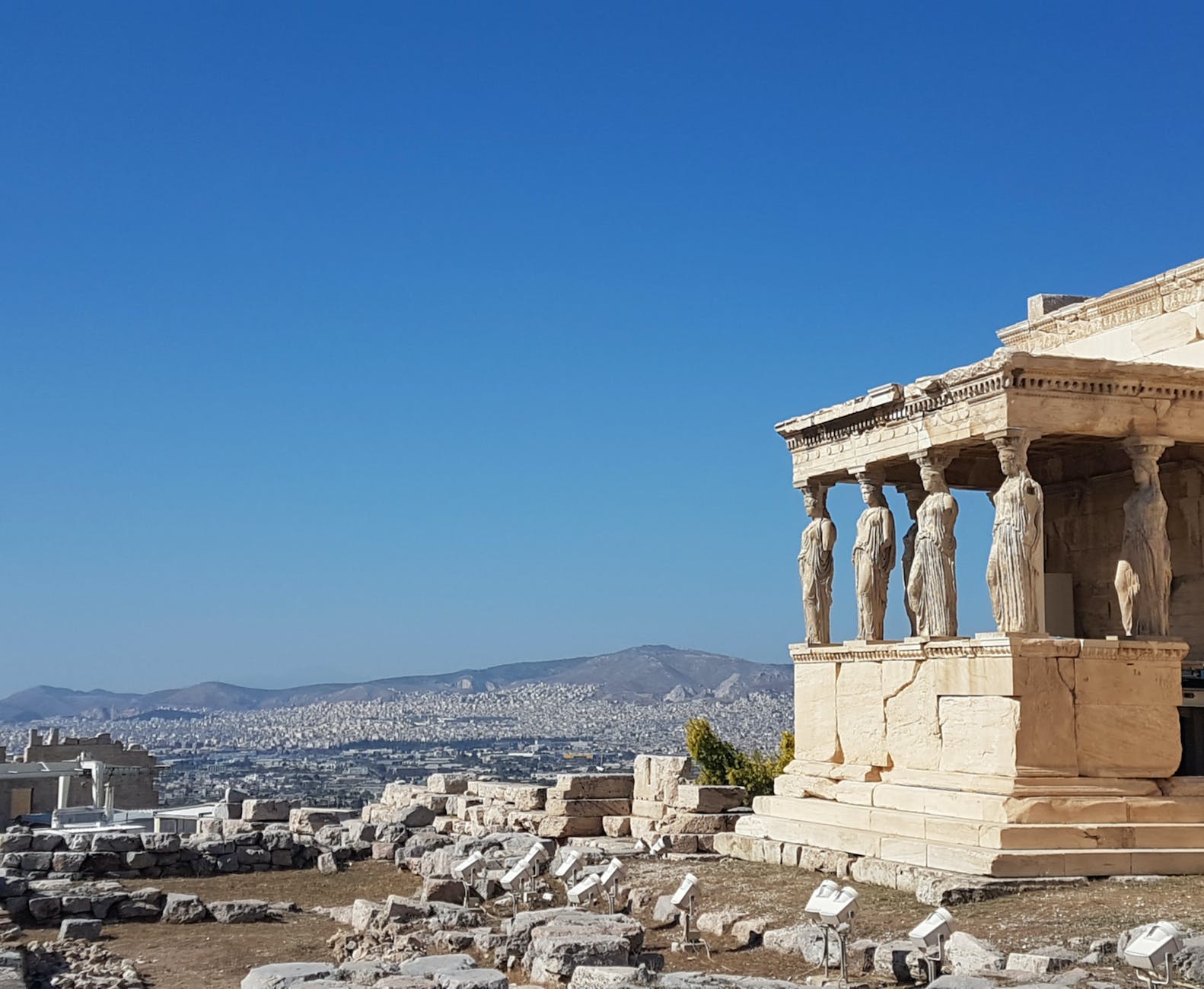 the historical ancient acropolis temple of parthenon in greece