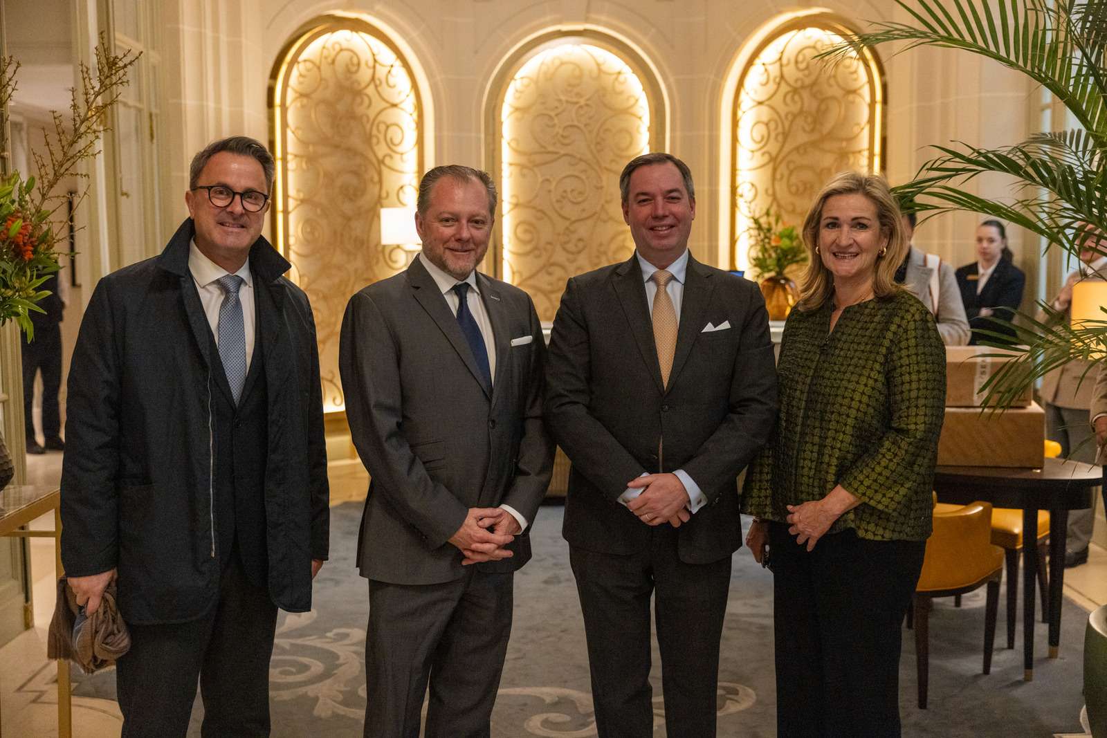 الدوق الأكبر وخافيير بيتل في زيارة للمؤسسات الأوروبية وحلف شمال الأطلسي في بروكسل