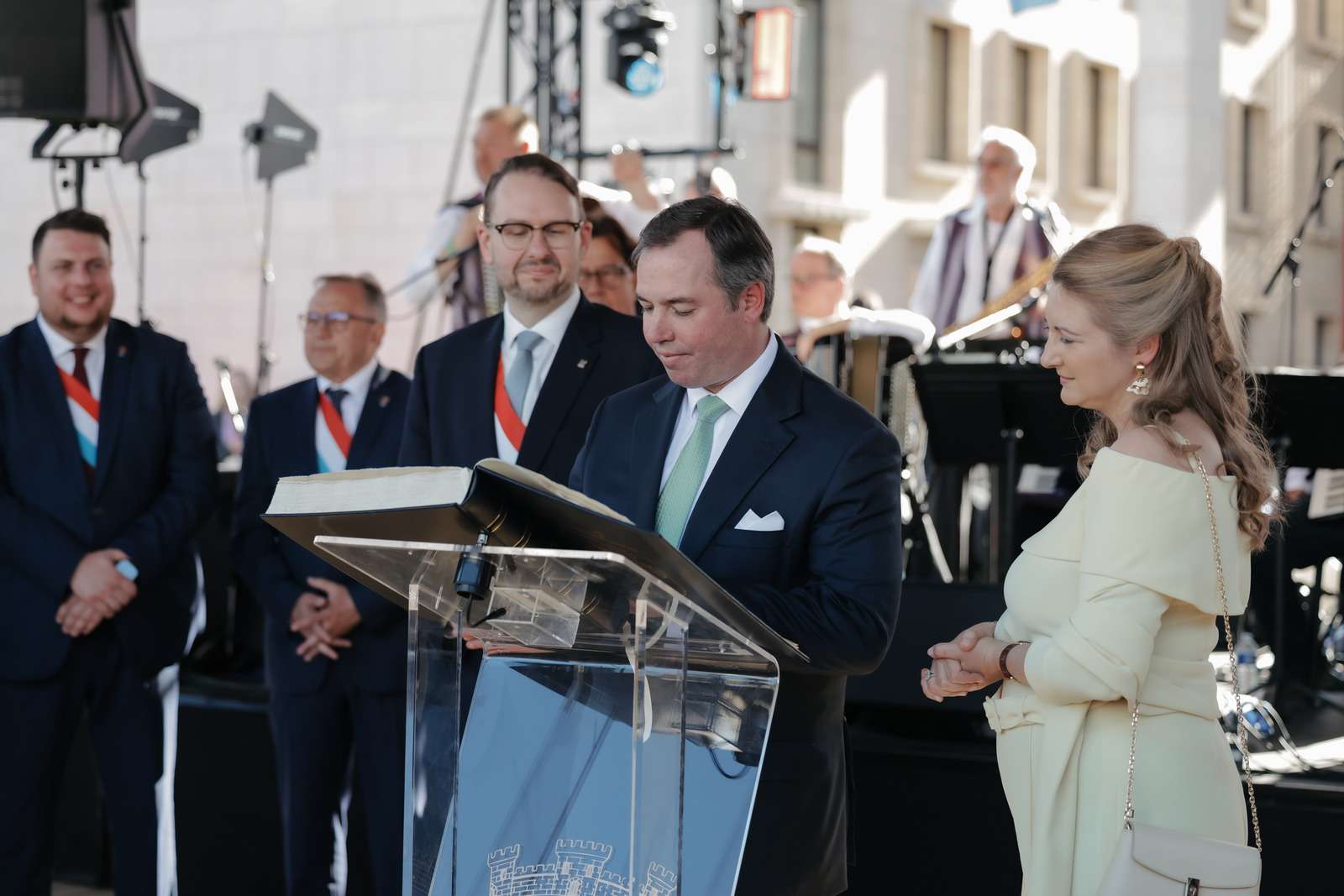 دوق ودوقة لوكسمبورغ في زيارة إلى إيش سور ألزيت