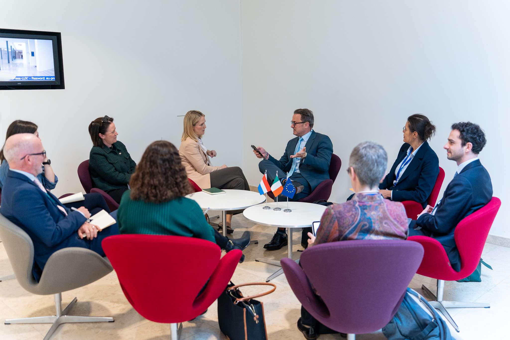 كزافييه بيتيل في مجلس الشؤون الخارجية للاتحاد الأوروبي في لوكسمبورغ