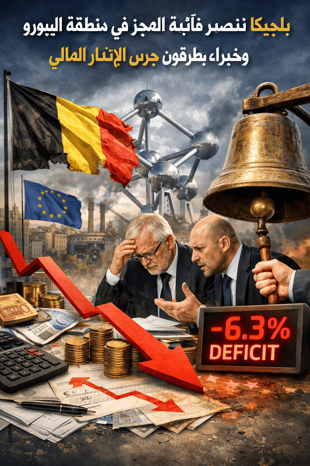 بلجيكا تتصدر قائمة العجز في منطقة اليورو وخبراء يطرقون جرس الإنذار المالي