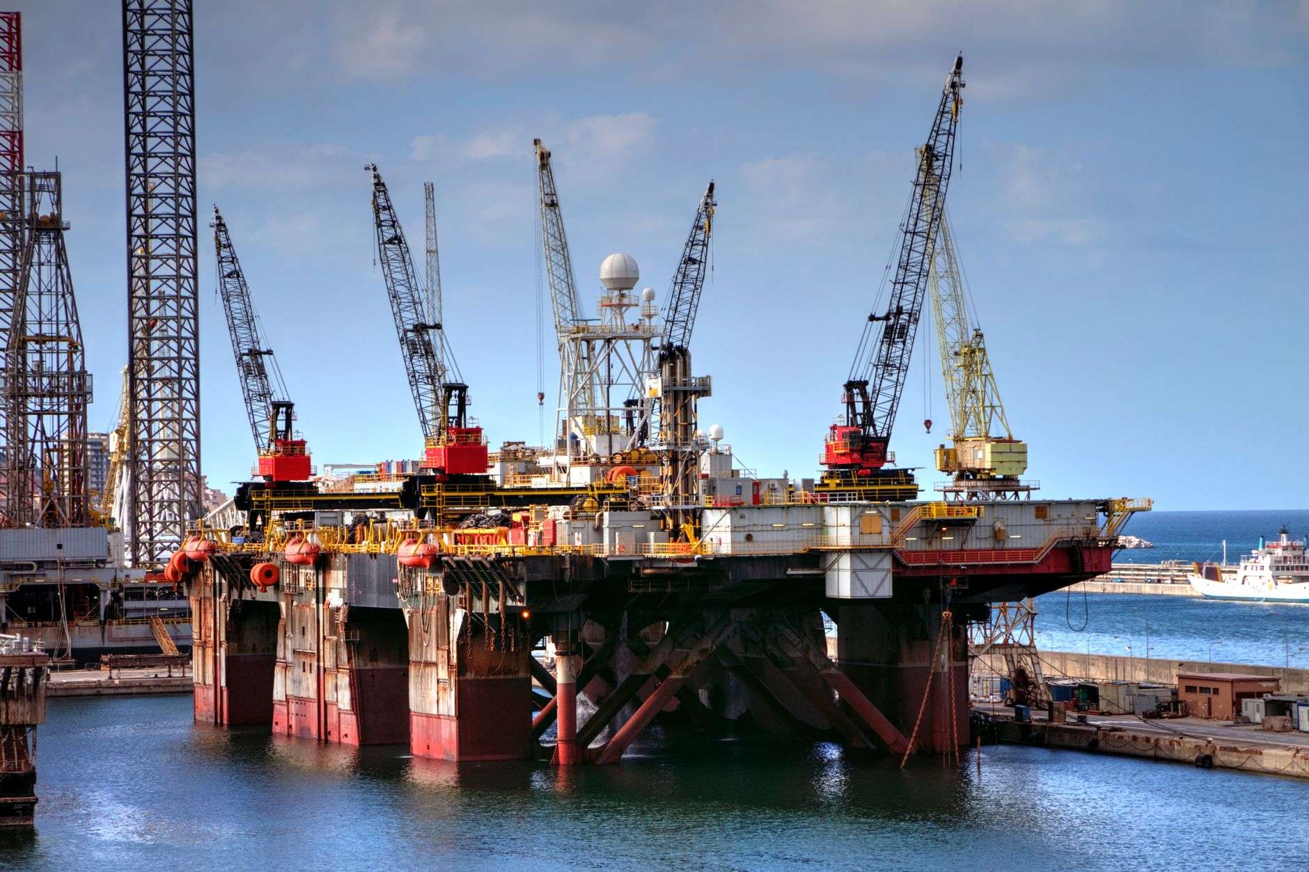 platform in harbor