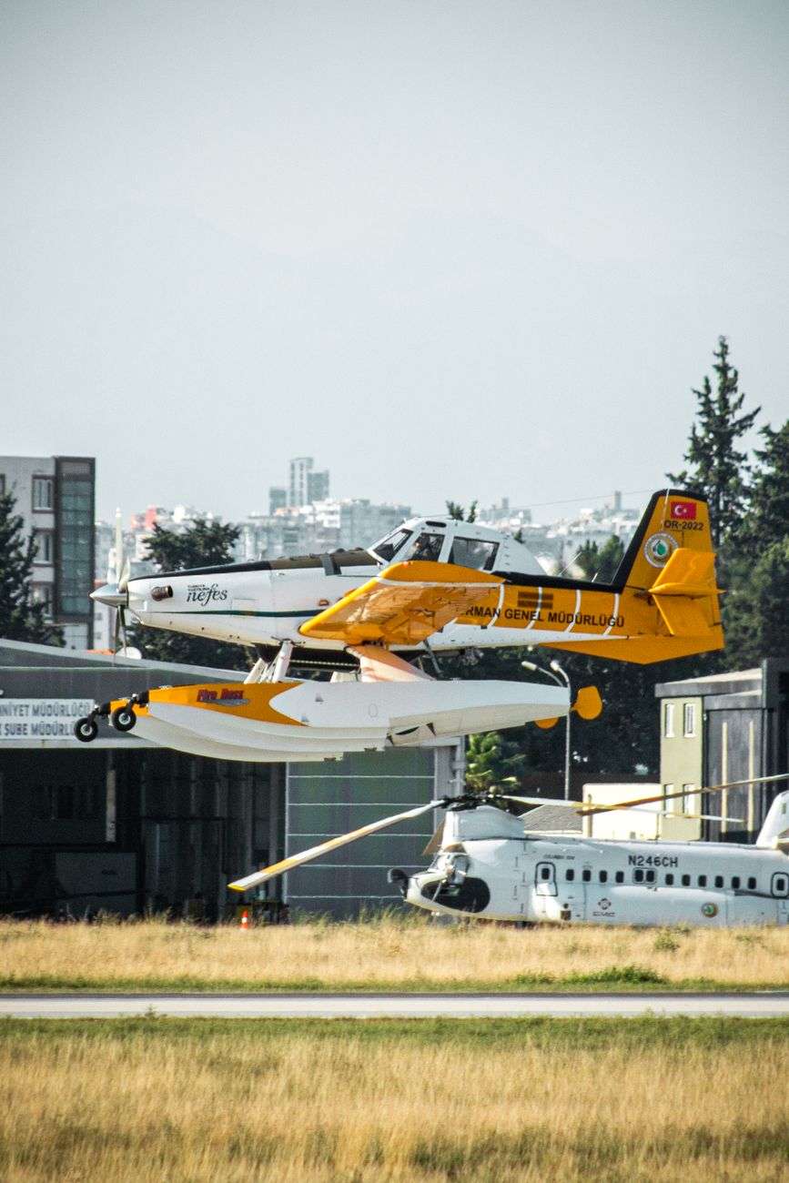 turkish aircraft at adana airfield during teknofest